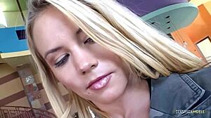 Sophia Lynn Fingers Fishnets Self Before Deep Creampie Ride