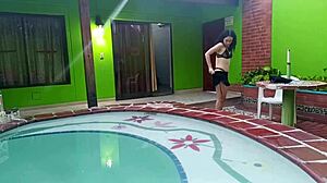 sexy stepsis goes motel with perv stepbro to fuck hard like at home