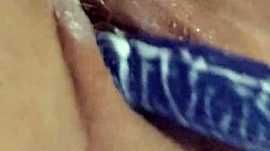 dripping cum blasts all over my huge throbbing dildo toy