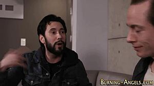 Punk emo slut takes double penetration from two guys