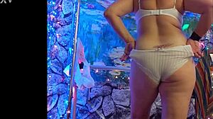 hotwife steffi's big pussy lips dancin' in panties... wow!!