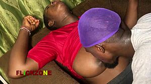 Oiled Ebony Chubby Big Tits Neighbor Caught in Wild Sports Sex!