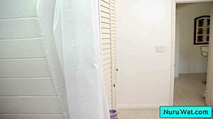 Sexy Ebony Masseuse Chanell Heart Rubs Clit Pussy in Shower Orgasm!