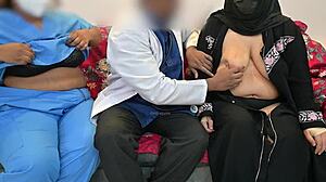 Doctor Flashes Boobs Fun with Nurse and Patient Cock