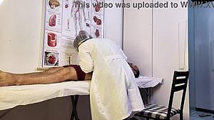 Paciente Gets Hard For Nurse During Exam