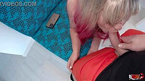 stepsister skips candy grabs my cock deepthroat creampie mouth fill