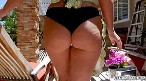 Blonde Stepmom Craves Monster Cocks Deepthroat Handjob Blowbang