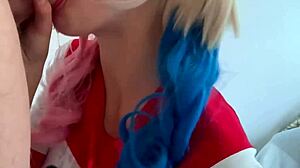 fucking real harley quinn with her big natural tits bouncing