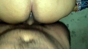 Latina Ass Bounces in Morning Creampie Fuck