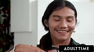 adult time dilf pounds nicole doshi's squirting pussy while she chats 😈💦