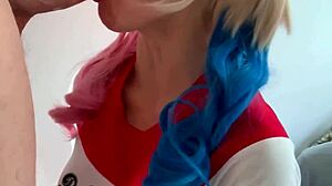 fucking real harley quinn with her big natural tits bouncing