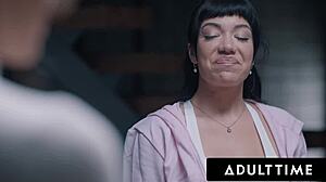 Kenna James squirts soaking strangers in rough mmf threesome