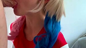 fucking real harley quinn with her big natural tits bouncing
