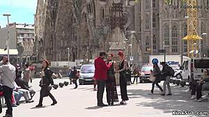 ALT MISTRESS HUMILIATES BOUND SPANISH BABE OUTDOORS