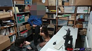 Shoplifting Teen Sucks Cock To Escape Charges?