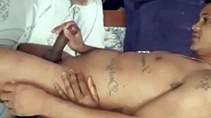 Brenao Haitian refugee pounds baiano tattooed cock monster