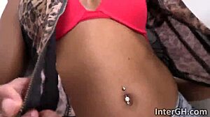 karma may sucks ebony cock gloryhole blowjob skills