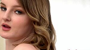 eliza eves chokes gags on cock in blonde deepthroat scene!