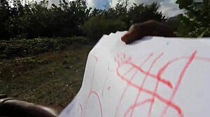 Jungle Artist Redhead's Big Tits Bounce On Nature Boy's Monster Cock