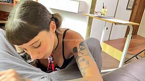 I seduce hot teacher in classroom for taboo roleplay fantasy with deep cock riding and creampie!