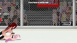 ember vs isabel princess ring catfight wrestling domination