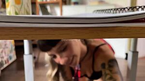 I seduce hot teacher in classroom for taboo roleplay fantasy with deep cock riding and creampie!