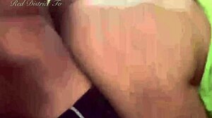 big fat chocolate ass bounces melts on hard cock