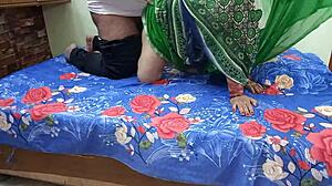 desi muslim gf moans dirty in hindi as bf's big cock stretches her anal in dorm pov