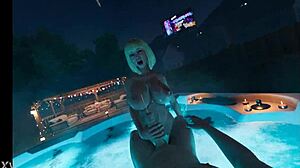 brittney's huge natural tits bounce at college house party jerkoff