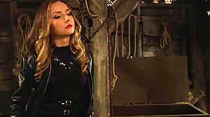 Pale Big Boobs Slave Moans in Lesbian Fingering Bondage