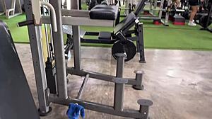 Gym Bubble Butt Fit Latina Bent Over Fucked Raw in Shorts Workout