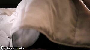 Sneak under covers and suck that tiny 18+ dick till he explodes!