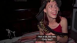 daddy picked up this petite latina for rough van creampie deepthroat pounding