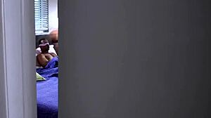 Blindfolded stepdad fucking petite asian stepdaughter unknowingly