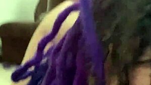 Tattoo latina slave endures rough anal breeding by dominant master