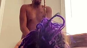 Tattoo latina slave endures rough anal breeding by dominant master