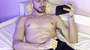 brazilian bodybuilder strokes huge cock for your milk load