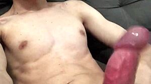 Solo Brazilian Pornstar Strokes Monster Cock to Sexy Orgasm