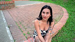 Extraño Latina Big Tits Convinced For POV Blowjob Cumshot Part 1