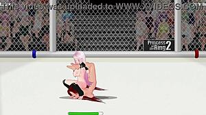 ember vs isabel princess ring catfight wrestling domination