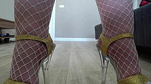 Home Cam Voyeurs Plump Mature Housewife's Nurse Uniform Leg Tease