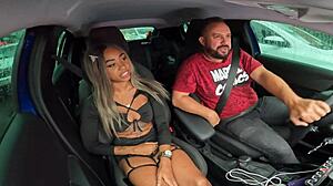 ana sasuga strips naked cruising sao paulo streets for car sex