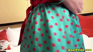 Tattooed Amateur Girlfriend Bent Over for Boyfriend's Assfucking Cumshot