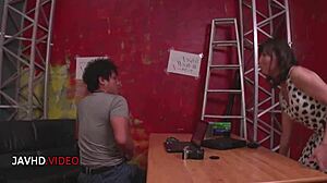 maria sasaki's tight milf pussy milks young stud's huge cock creampie