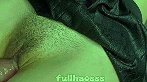 stepdaddy pumps cum deep in my hairy teen pussy