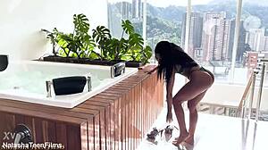 Ainhoa Campbell's Wet Ass Takes Intense 2on1 Anal Hard!