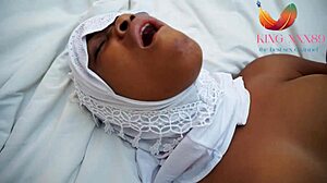 Wet ebony pussy milks cock creampie multiple times missionary ride