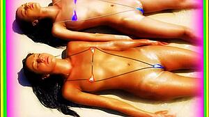 enrique's cameltoe micro bikini dances wild at gold nightclub