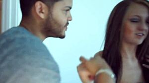 Real Petite Euro Girlfriend Tricked into Blindfolded Pussy Fuck