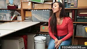 Hard Doggystyle Pounding Cute Shy Teen Shoplifter Lilly Hall POV